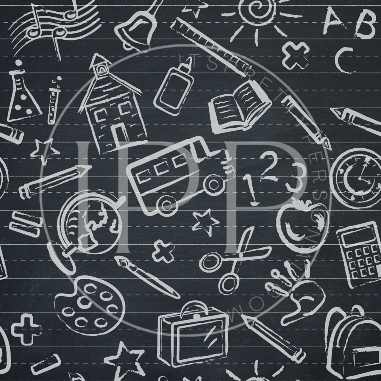 #343 CLEAR School Teacher (IPP EXCLUSIVE) 12x12 Pattern Vinyl